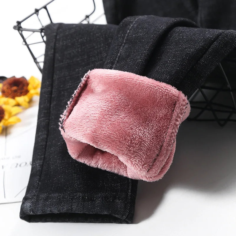 Women's fleece lined jeans