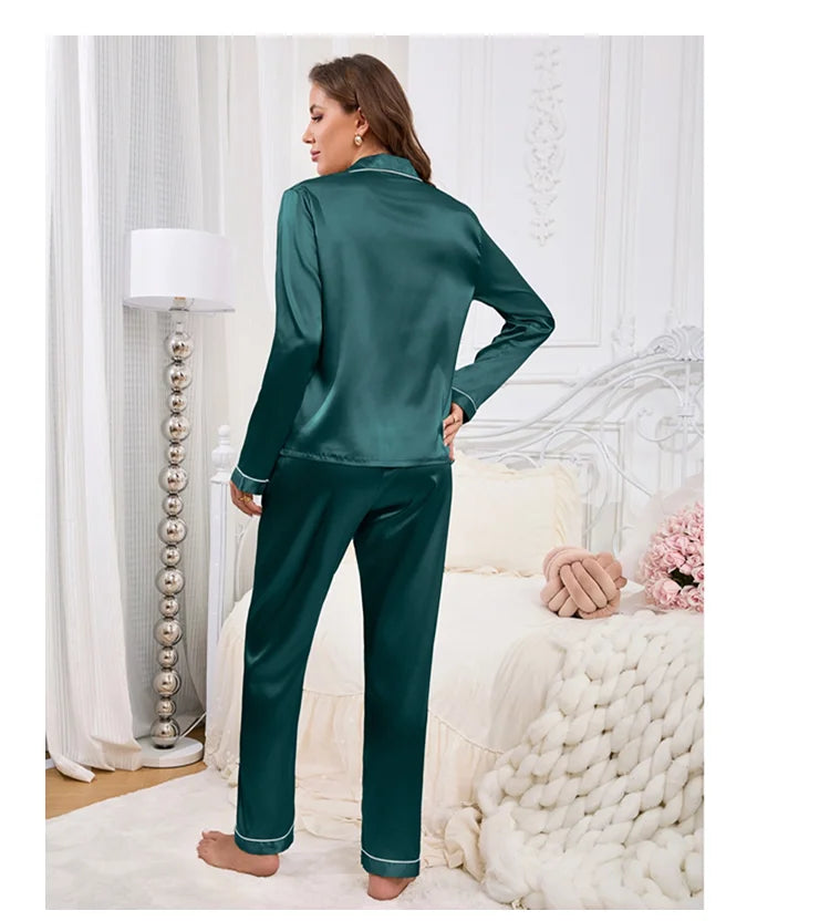 Women's satin pajamas - Ella fashion