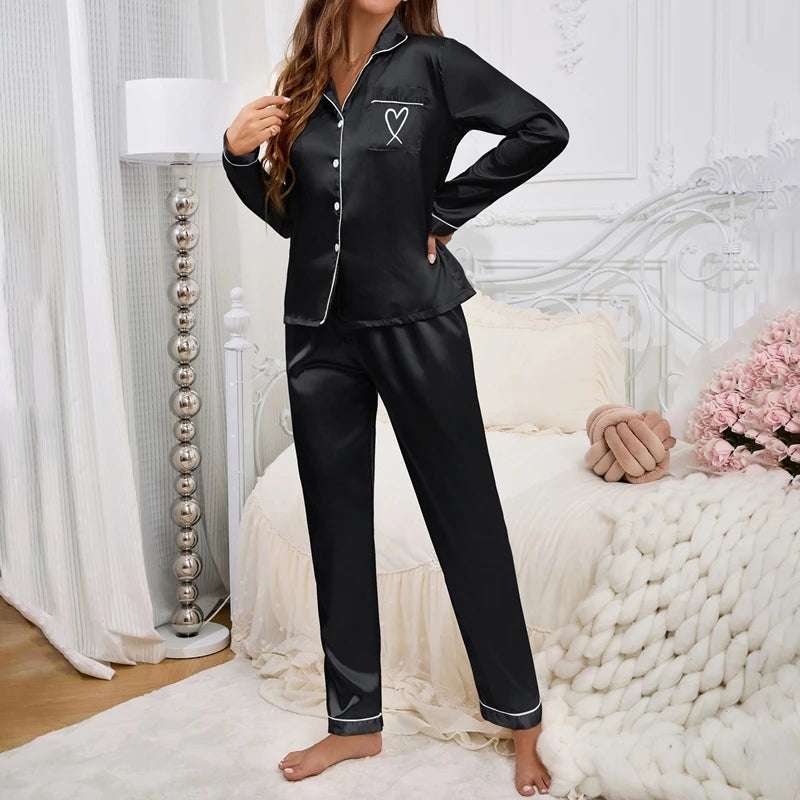 Women's satin pajamas