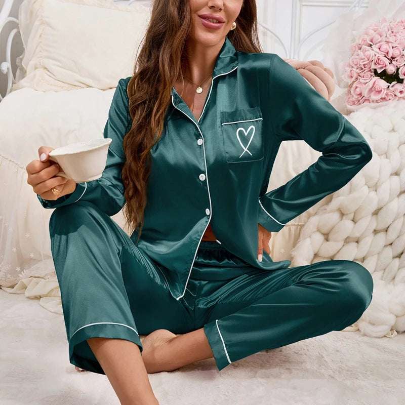 Women's satin pajamas