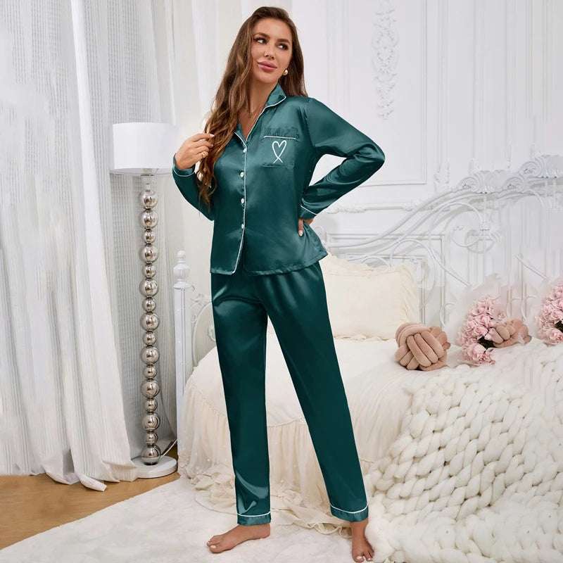 Women's satin pajamas