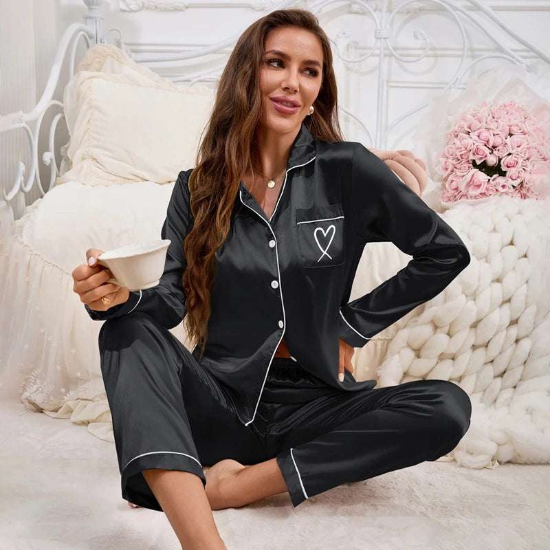 Women's satin pajamas
