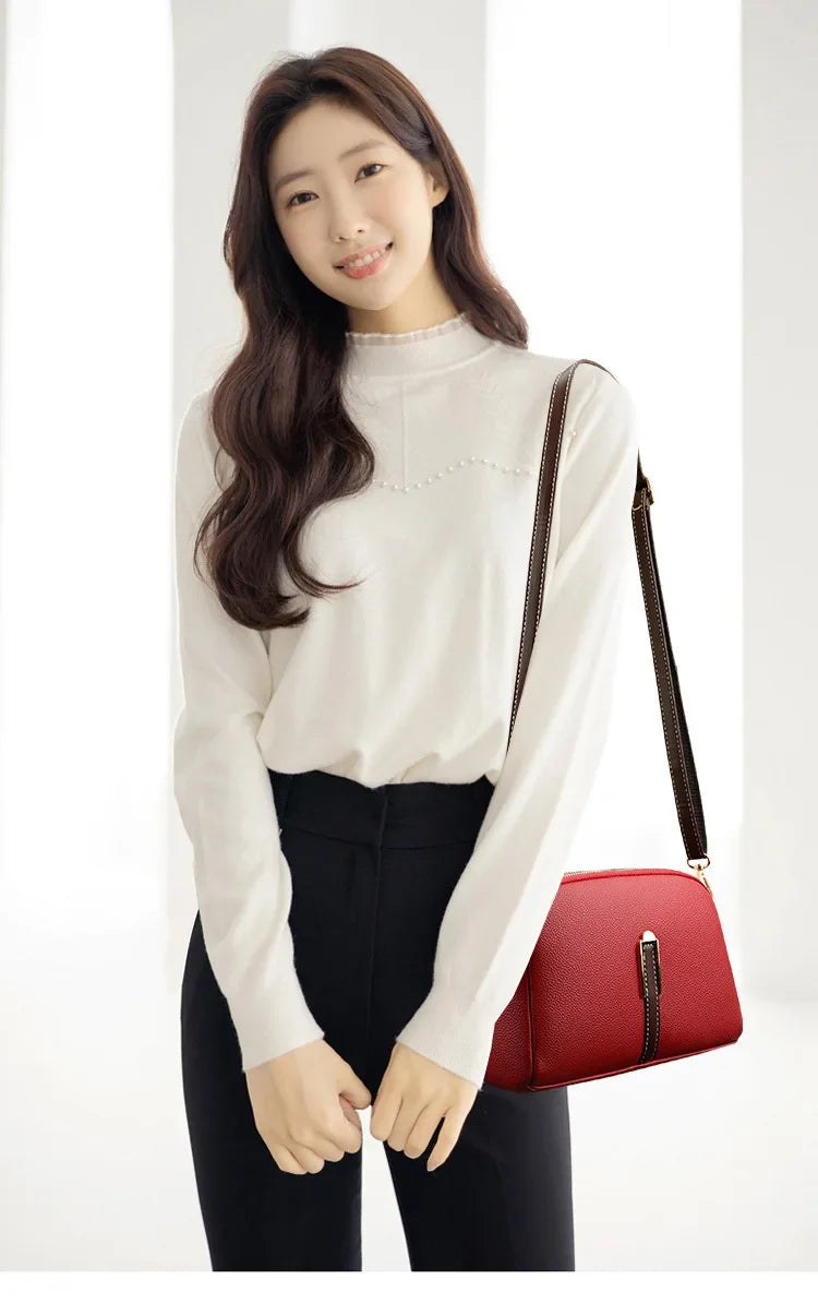 Women's shoulder bag designed from 100% leather - Ella fashion
