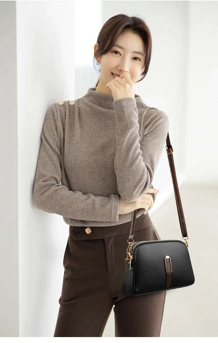 Women's shoulder bag designed from 100% leather