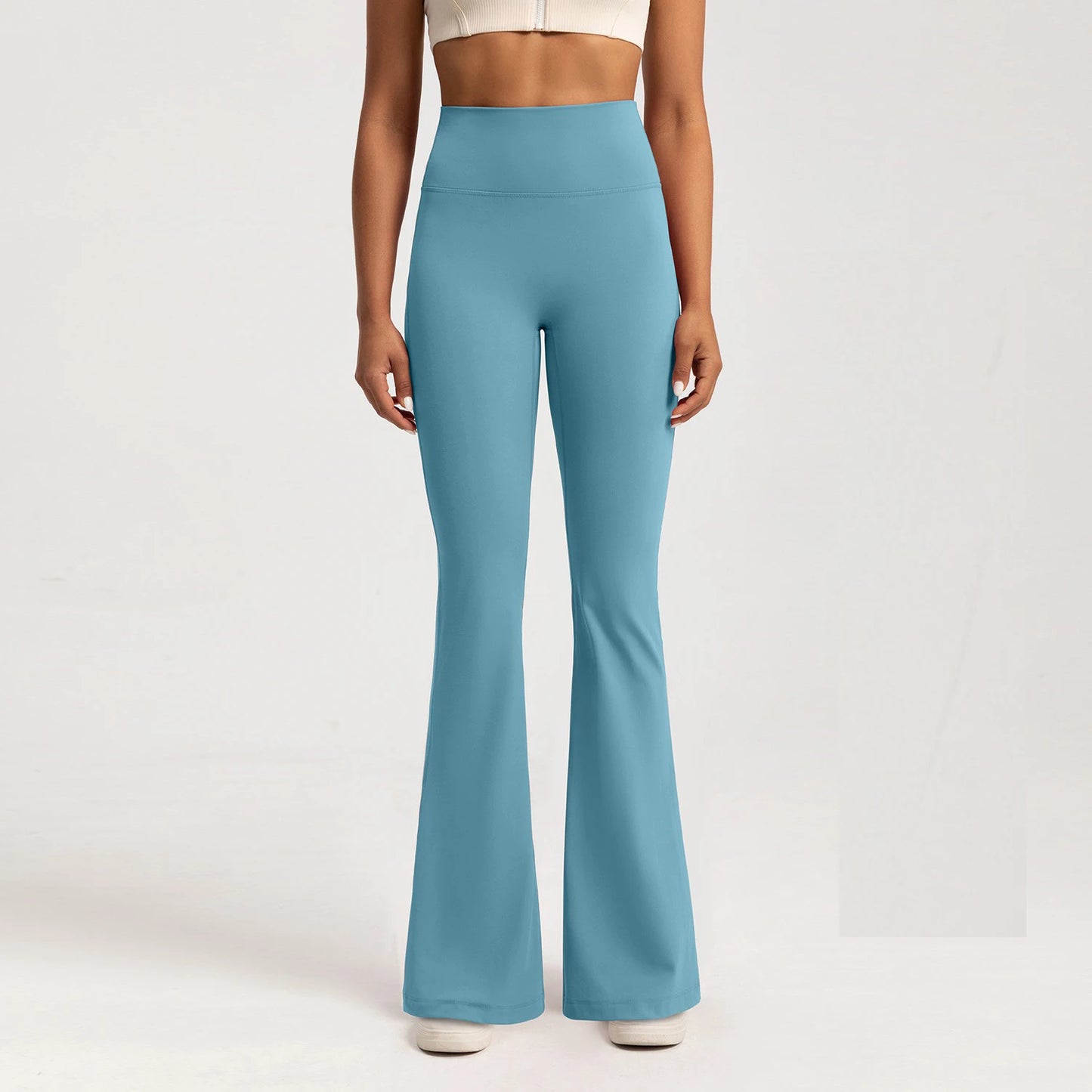 Women's yoga pants with a wide leg - Ella fashion
