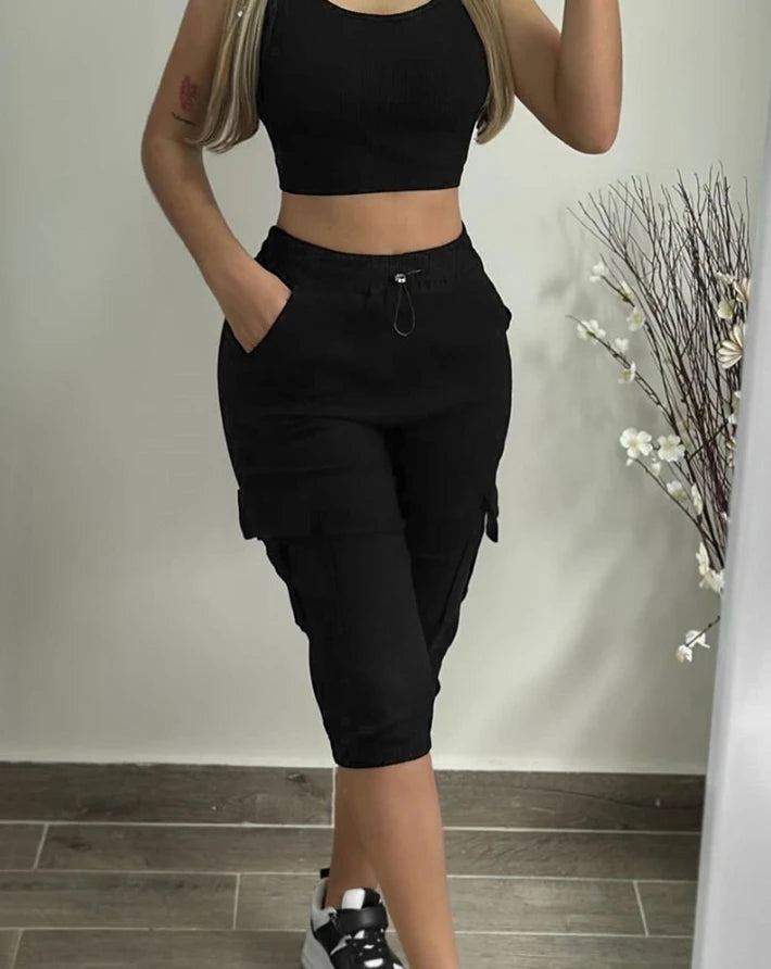 ChicFit™ Summer Drawstring Shorts - Ella fashion