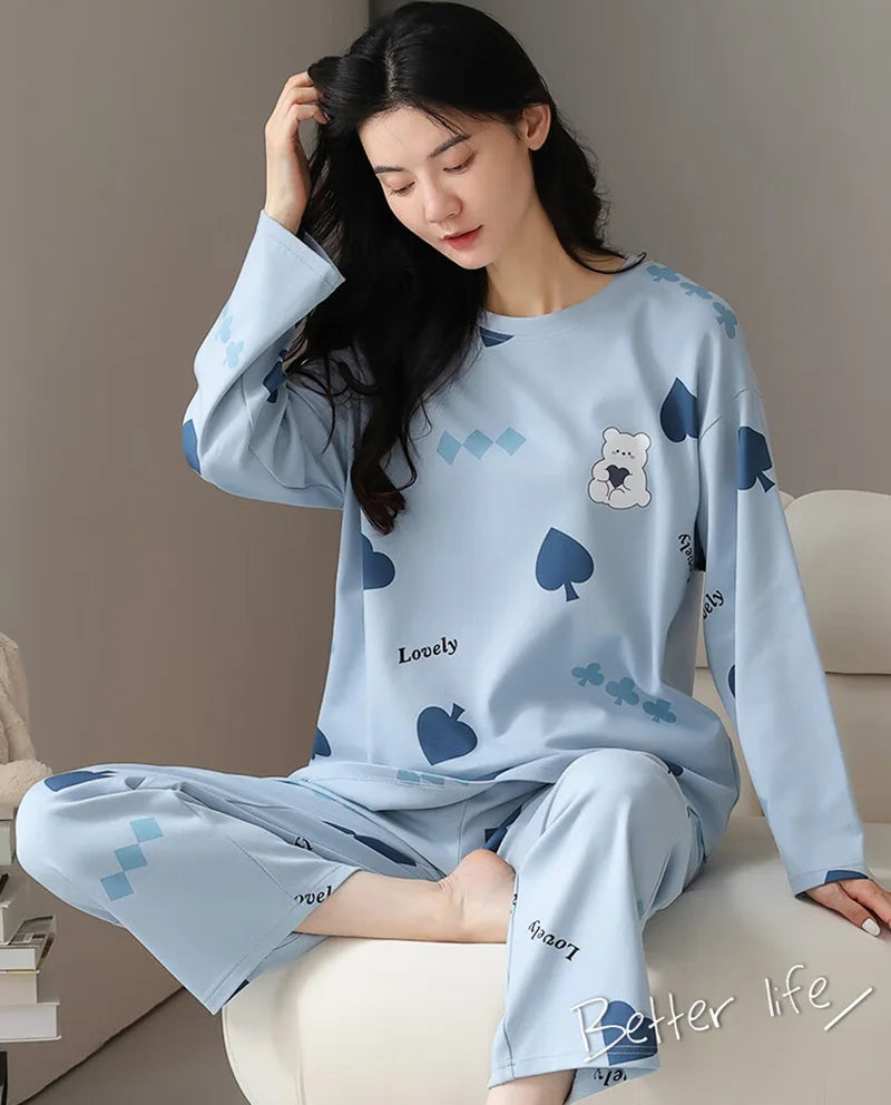 Comfy spring pajamas for lounging around - Ella fashion
