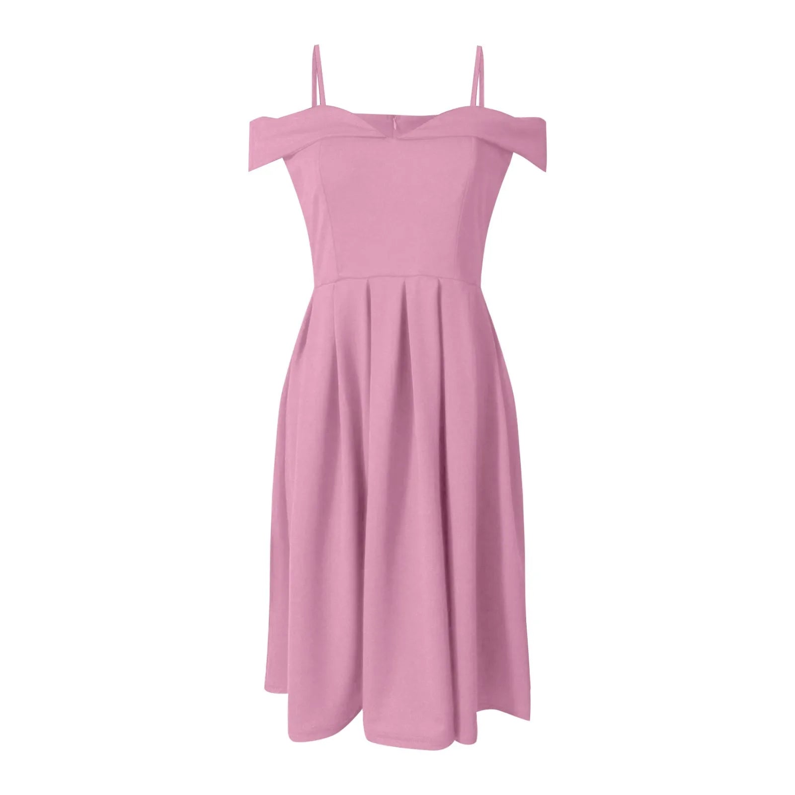 Glam Ruffle Off-Shoulder Dress - Ella fashion