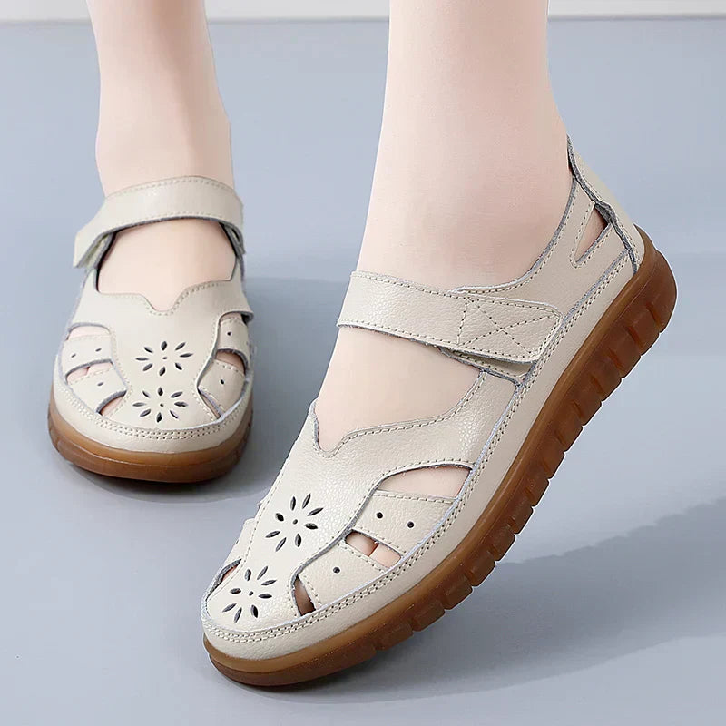 Quality sandals strap design close-up