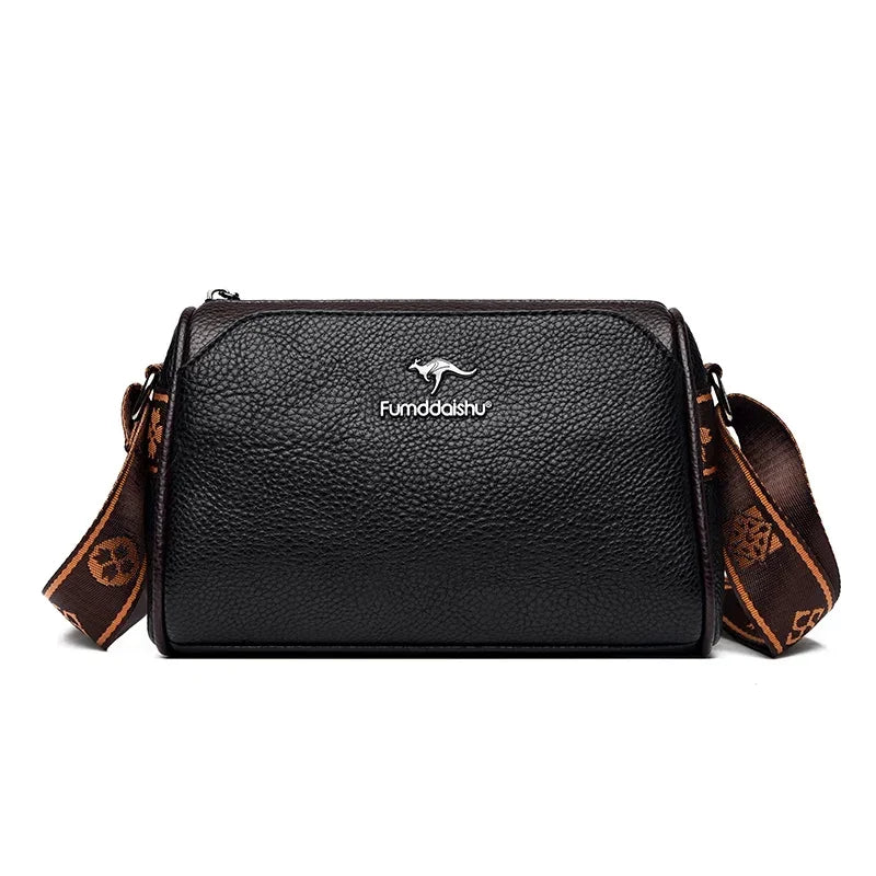 Shoulder bags made of luxurious leather