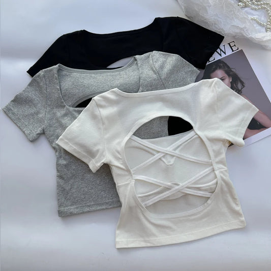 A short summer sweater for walking and shopping