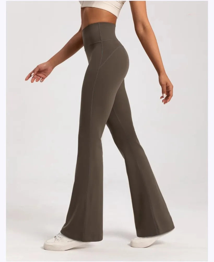 Women's yoga pants with a wide leg