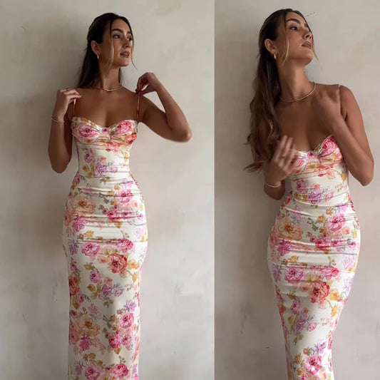 Short summer spaghetti dress - Ella fashion