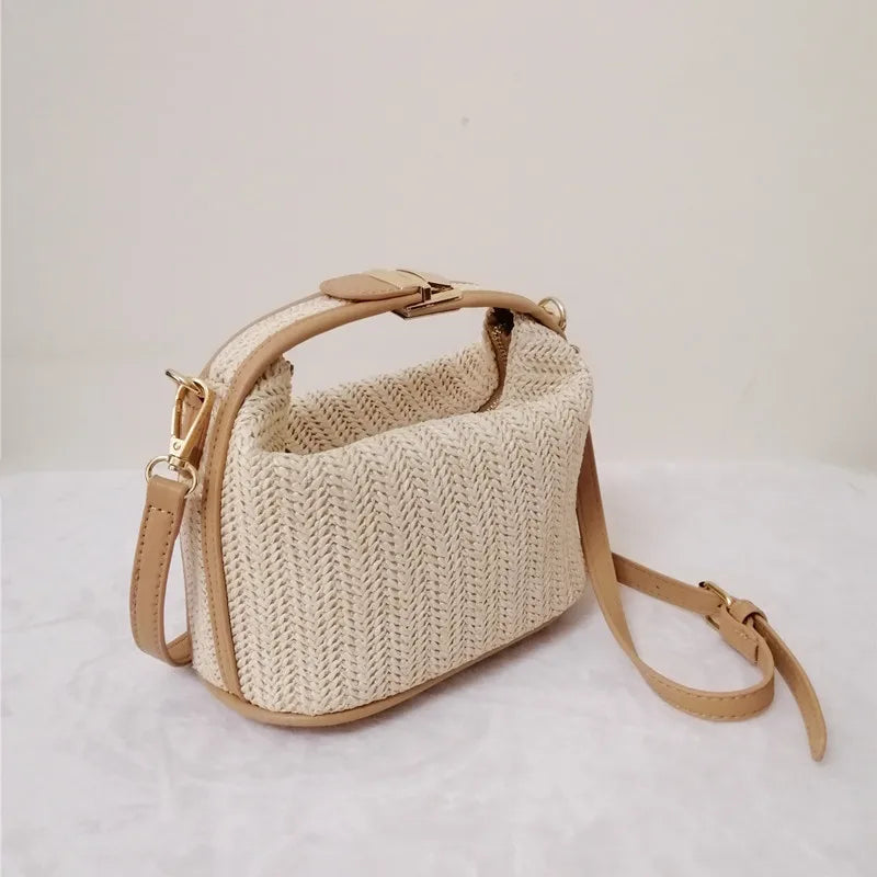 Small handbag made of straw - Ella fashion