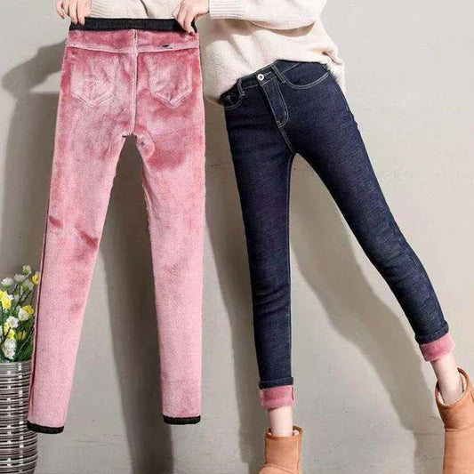 Women's fleece lined jeans